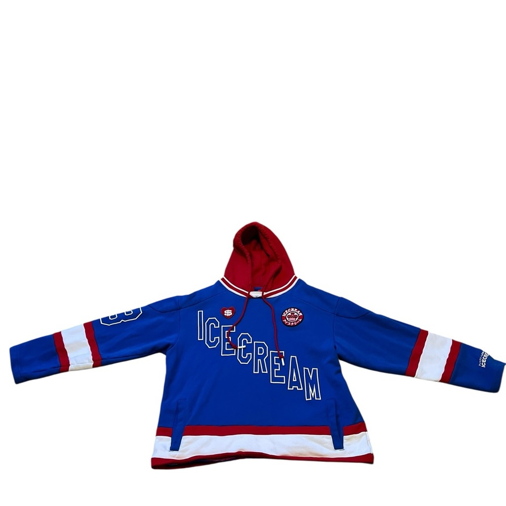 Icecream Men Hoodie in Blue and Red